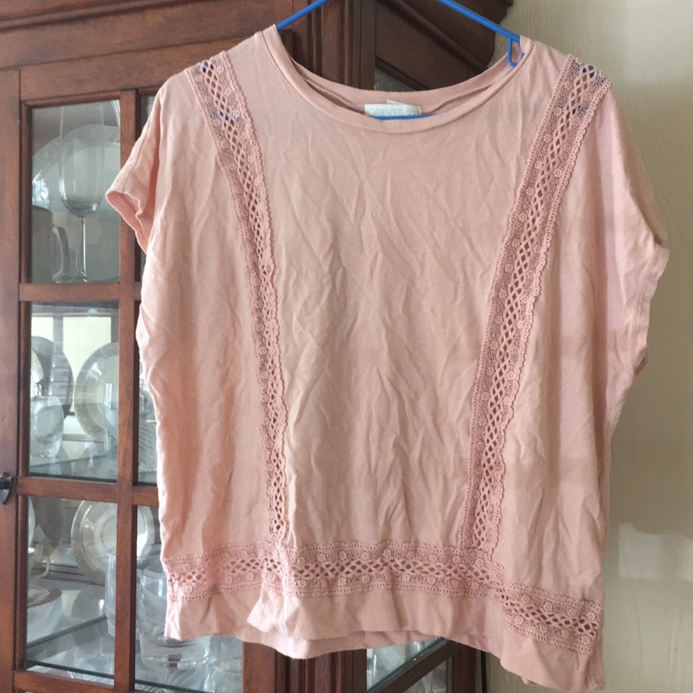 Forever 21 Plus Size Pink Blouse